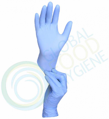 Manusi nitril nepudrate, violet-albastru, marimea L, 100 buc/pachet