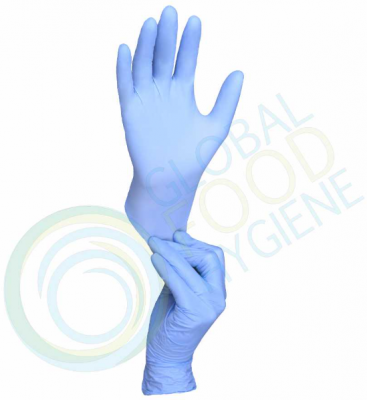 Manusi nitril nepudrate, violet-albastru, marimea S, 100 buc/pachet