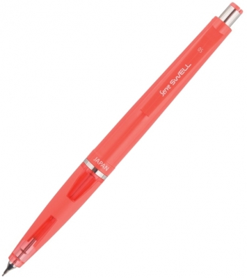 Creion mecanic 0.5 mm, Swell, rosu fluorescent Serve