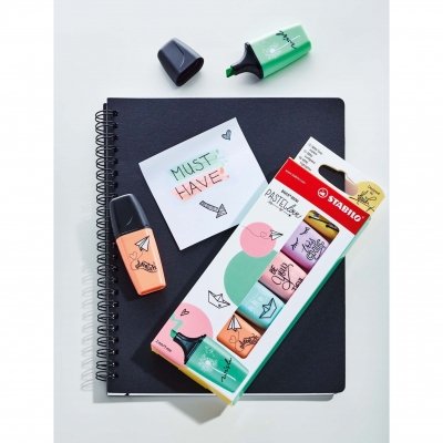 Textmarker Boss Mini Pastellove 5 culori/set Stabilo 
