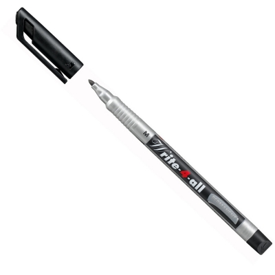 Marker permanent Write-4-all, 1 mm, negru Stabilo