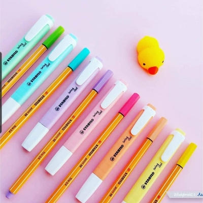 Textmarker Swing Cool Pastel, 18 culori/set Stabilo 