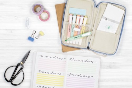 Textmarker Swing Cool Pastel 4 culori/set Stabilo 