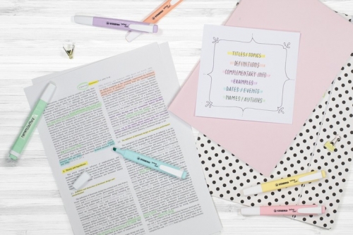 Textmarker Swing Cool Pastel 6 culori/set Stabilo