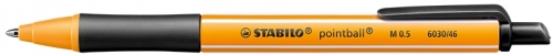 Pix cu mecanism pointball 0.5 mm Stabilo
