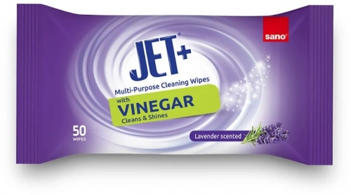 Servetele umede Sano, jet universal wipes cu otet, 50 servetele