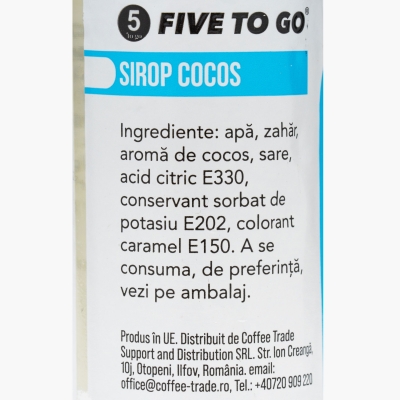 Sirop cafea, Cocos 50ml, 5 to go 