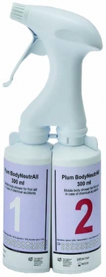 Soluție decontaminant BodyNeutrAll, 600 ml, cu pompa de pulverizare pentru camera, Plum