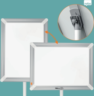Stativ rama NOBO Premium Plus, cu cheie, A3, gri