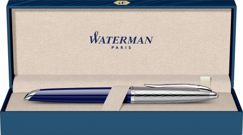 Stilou Deluxe Dark Blue Wave NPT penita 18k NIB, Waterman