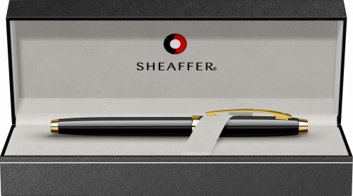 Stilou Glossy Black GT,  penita M, Sheaffer 100