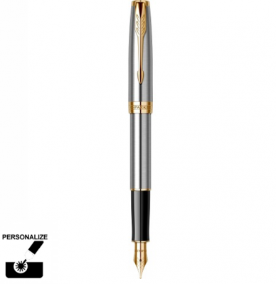Stilou personalizat Stainless Steel GT Sonnet Royal Parker