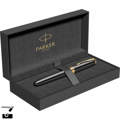 Stilou personalizat Matte Black GT Sonnet Royal Parker