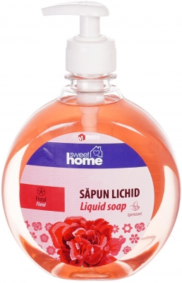 Sapun lichid cu pompita 500 ml floral, Sweet Home