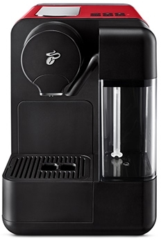 Espressor capsule Tchibo Cafissimo milk red, cu rezervor lapte 400 ml pentru Cappuccino si 3 nivele de presiune, culoare rosu