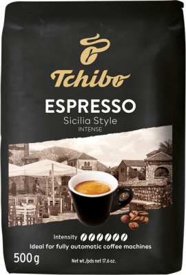 Cafea boabe Espresso Sicilia Style, 500 g, Tchibo