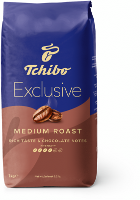 Cafea boabe 1 kg Tchibo Exclusive Medium Roast