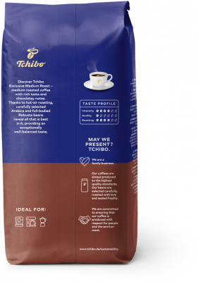 Cafea boabe 1 kg Tchibo Exclusive Medium Roast