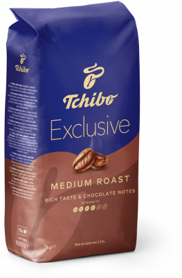 Cafea boabe 1 kg Tchibo Exclusive Medium Roast