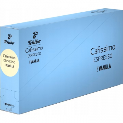 Cutie 10 capsule cafea Tchibo Cafissimo Espresso Vanilla 8 buc/set