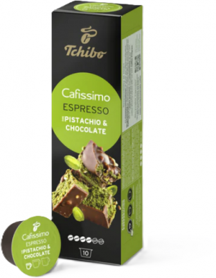 Cutie 10 capsule cafea Tchibo Cafissimo Espresso Pistacho & Chocolate