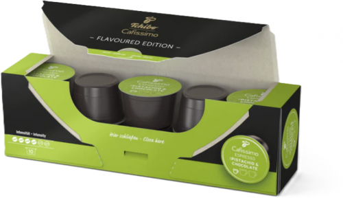 Cutie 10 capsule cafea Tchibo Cafissimo Espresso Pistacho & Chocolate