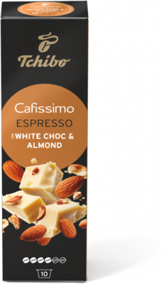 Cutie 10 capsule cafea Tchibo Cafissimo White Choc & Almond