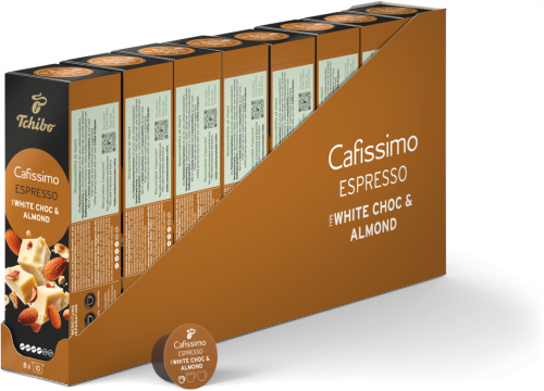 Cutie 10 capsule cafea Tchibo Cafissimo White Choc & Almond