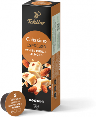 Cutie 10 capsule cafea Tchibo Cafissimo White Choc & Almond