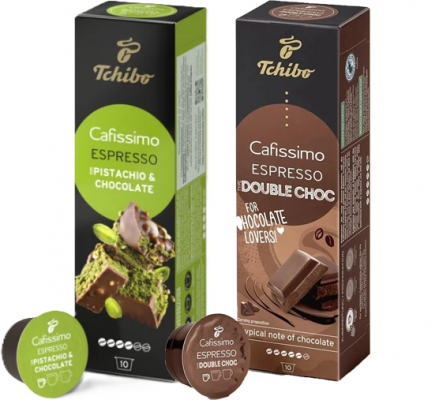 Set capsule cafea Tchibo Cafissimo Snowy Sips, 2 cutii/set