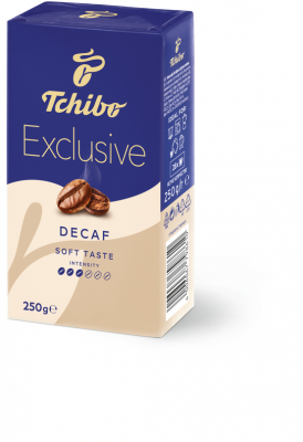 Cafea macinata si prajita Exclusive decafeinizata 250 g vidata Tchibo