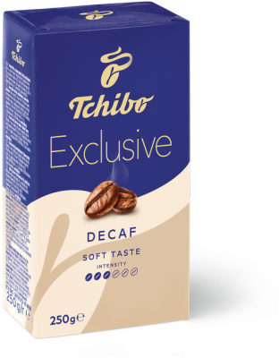 Cafea macinata si prajita Exclusive decafeinizata 250 g vidata Tchibo