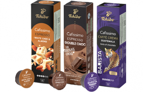 Set capsule cafea Tchibo Cafissimo Summer Vibes, 3 cutii/set