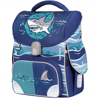 Ghiozdan baieti neechipat Jolly, Shark Life, Tiger 
