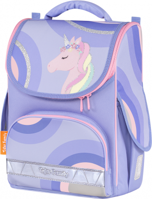 Ghiozdan neechipat Nature Quest Lite, Delicate Unicorn, Tiger