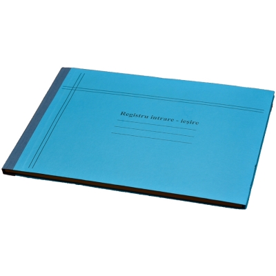 Registru intrare-iesire orizontal cartonat 100 file