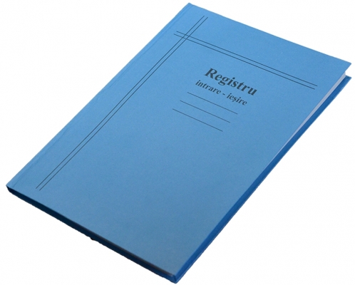 Registru intrare-iesire vertical cartonat 100 file