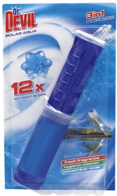 Odorizant lichid wc 3 in 1 Point Block 75 ml Polar Aqua Dr. Devil