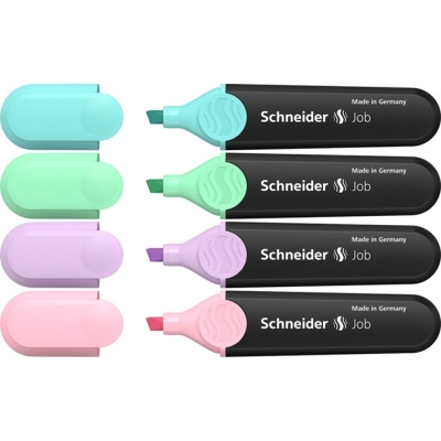 Textmarker Job Pastel 4 buc/set Schneider 