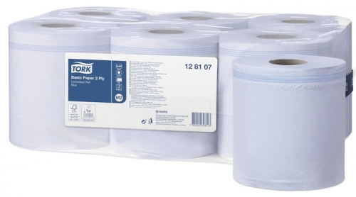 Prosop hartie albastru derulare centrala 2 straturi 6 buc/set M2 Tork