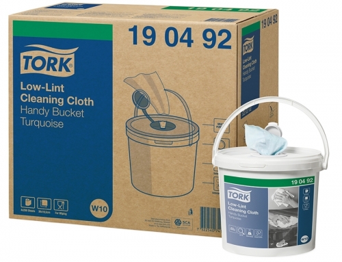 Laveta speciala pentru curatare Low-Lint Galetusa Handy Bucket 190492, 200 porti/galetusa Tork