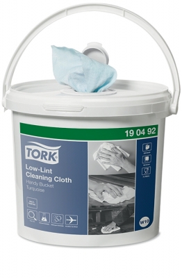 Laveta speciala pentru curatare Low-Lint Galetusa Handy Bucket 190492, 200 porti/galetusa Tork