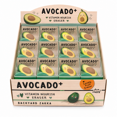 Ascutitoare simpla Tochain cu container si radiera 27 mm avocado, 24 buc/display
