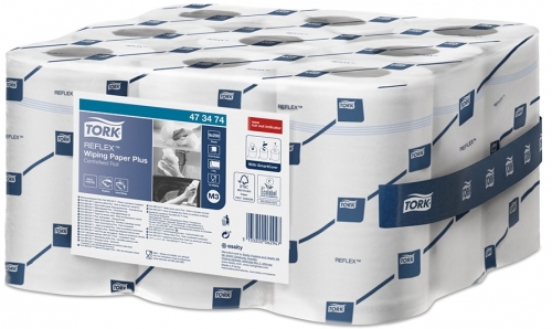 Lavete Reflex Plus, 2 straturi, alb, 9 buc/set 473474 Tork