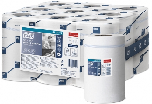 Lavete Reflex Plus, 2 straturi, alb, 9 buc/set 473474 Tork
