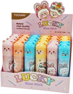 Lipici solid Tochain, tematica cats, 15 g, PVP, diverse modele, 24 buc/display