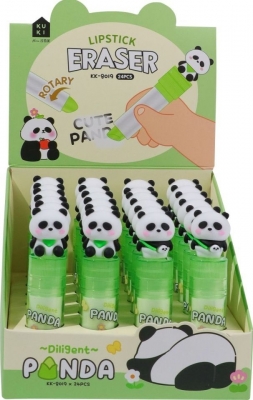 Radiera Tochain rotativa panda, 24 buc/display