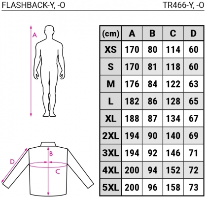 Geaca de iarna Hi-Vis, Safety Flashback, Galben, Rock 