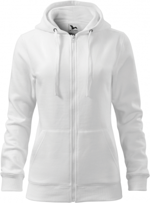 Trendy Zipper hanorac pentru dama alb, Malfini