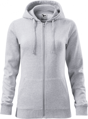 Trendy Zipper hanorac pentru dama gri deschis, Malfini